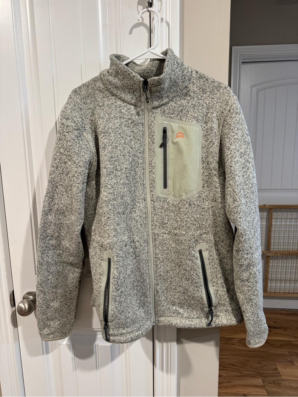 Cabela’s XPG Heather Gray Full-Zip Fleece Jacket with Chest Pocket